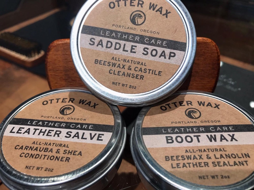 Otter Wax Saddle Soap | All-Natural Leather Cleanser 2oz